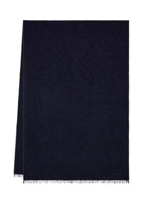 Ferragamo lurex thread embroidered-logo scarf - Blue