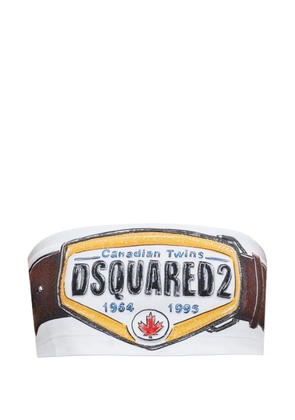 DSQUARED2 graphic print tank top - White