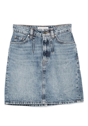 Marc O'Polo button-fly denim short A-line skirt - Blue