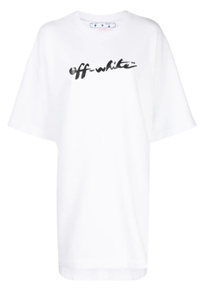 Off-White logo-print T-shirt dress