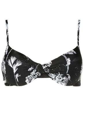 Lygia & Nanny Cassis twist-detail bikini top - Black