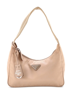 Prada Pre-Owned Re-Edition 2000 Tessuto Mini hobo bag - Neutrals