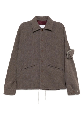 Toga triangle-pouch jacket - Brown