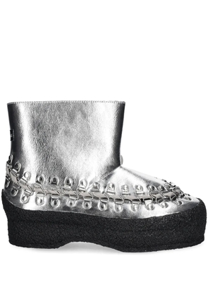 BLUEMARBLE metallic-effect ankle boots - Silver