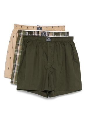 Polo Ralph Lauren Polo-Pony-motif boxers pack (pack of three) - Green