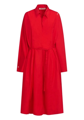 Marni cotton midi dress - Red