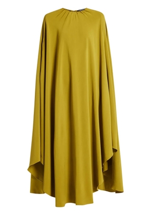 TOM FORD cape-effect georgette gown - Green