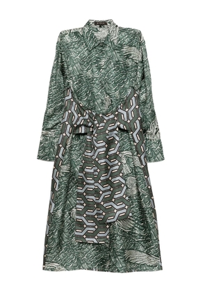 Biyan printed silk dress - Green