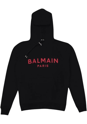 Balmain printed hoodie - Black
