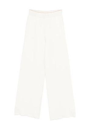 Eleventy ribbed trousers - White