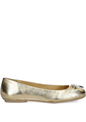 Furla leather ballerina shoes - Gold