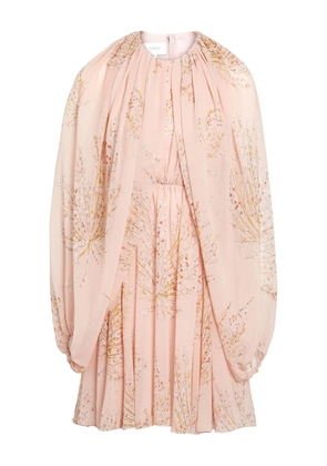 Giambattista Valli floral-print pleated mini dress - Pink
