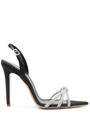 GINISSIMA 110mm Daisy sandals - Black