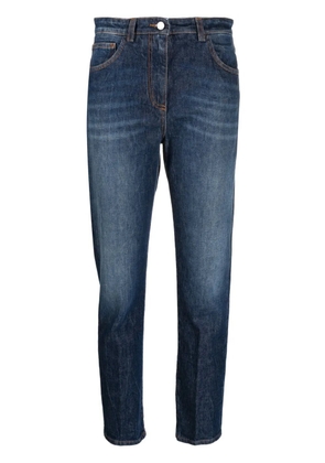 Seventy straight-leg cropped jeans - Blue
