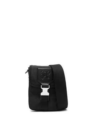 Palm Angels monogram-debossed crossbody bag - Black