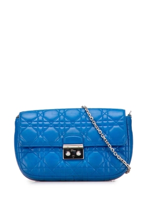 Christian Dior Pre-Owned 2013 Lambskin Cannage Miss Dior Promenade Chain crossbody bag - Blue