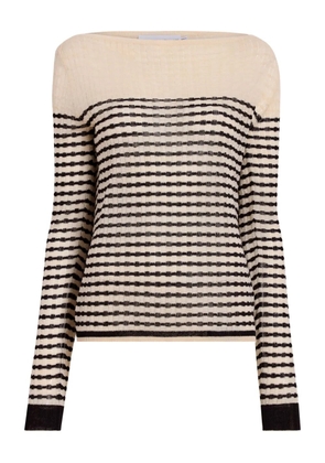 Proenza Schouler White Label striped knitted top - Neutrals