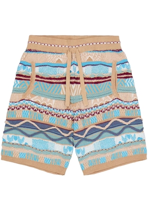Laneus jacquard shorts - Neutrals