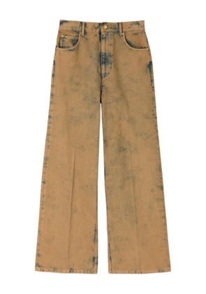 SANDRO acid-wash five-pocket jeans - Brown