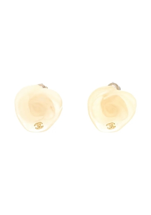CHANEL Pre-Owned Camellia clip-on earrings - Gold