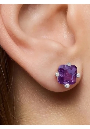 TOUS Bear LGG amethyst square-cut earrings - Silver