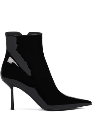 Le Silla 80mm Bella patent pointed-toe ankle boots - Black
