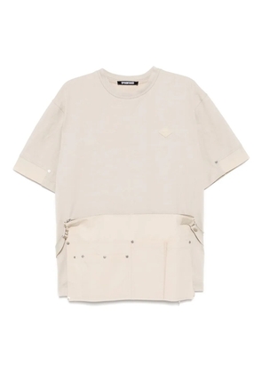Spoonyard detachable layered T-shirt - Neutrals
