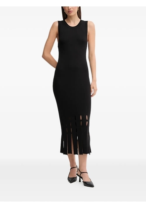 DKNY cut-out sleeveless midi dress - Black