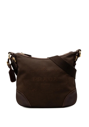 Prada Pre-Owned 2000-2025 Canvas Canapa Logo crossbody bag - Brown