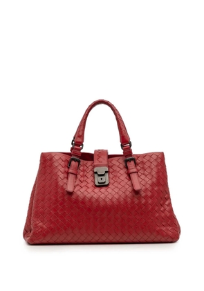 Bottega Veneta Pre-Owned 2013-2025 Small Nappa Intrecciato Roma satchel - Red
