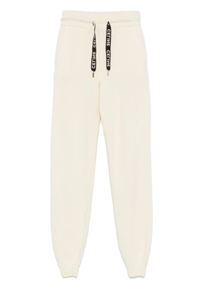 Celine Pre-Owned knitted track pants - Neutrals