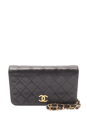 CHANEL Pre-Owned 1994-1996 Mini CC Quilted Lambskin Full Flap crossbody bag - Black