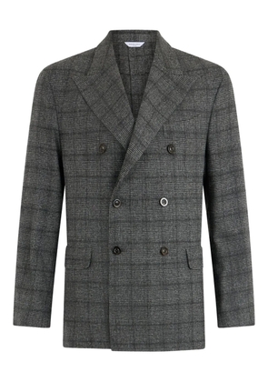 Boglioli double-breasted check-pattern blazer - Grey