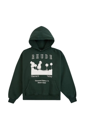 RHUDE thousand palms hoodie - Green