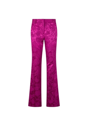 Roberto Cavalli Florentine flowers flared trousers - Pink