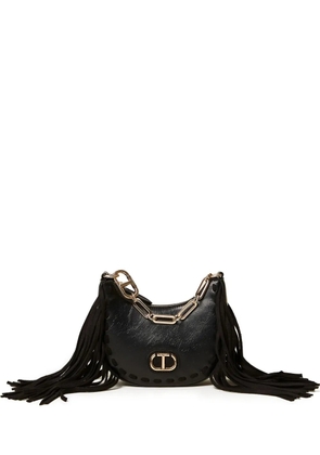 TWINSET fringe chain shoulder bag - Black