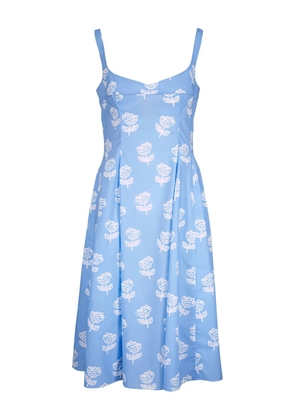 Marni floral midi dress - Blue