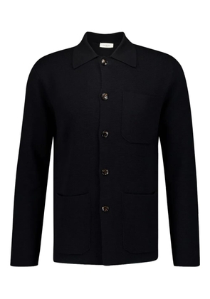 Piacenza Cashmere button-up pocket jacket - Black