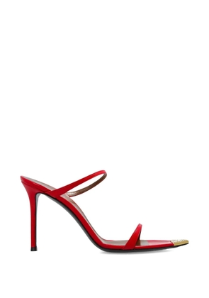 Giuseppe Zanotti metallic-detail strap leather sandals - Red