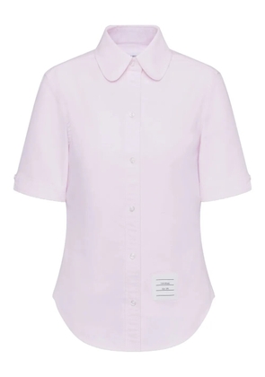 Thom Browne round-collar short-sleeve shirt - Pink