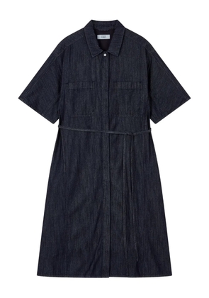 TOMBOY denim belted shirt dress - Blue
