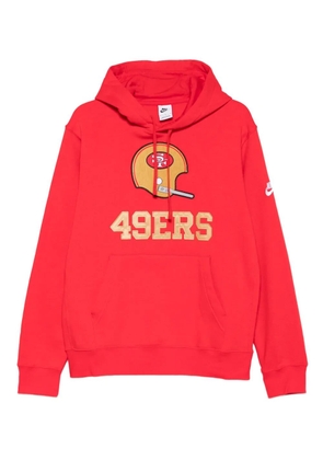 Nike x NFL San Francisco 49ers logo-appliqué hoodie - Red