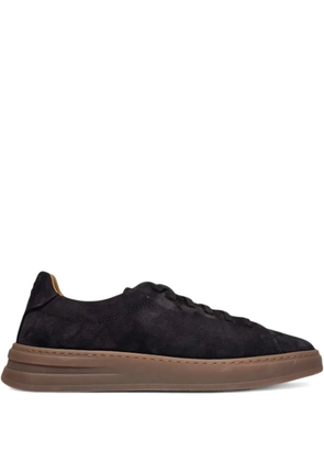 Henderson Baracco suede leather lace-up trainers - Black