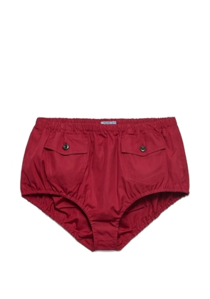 Prada poplin shorts - Red