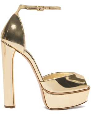 Casadei 140mm platform sandals - Gold