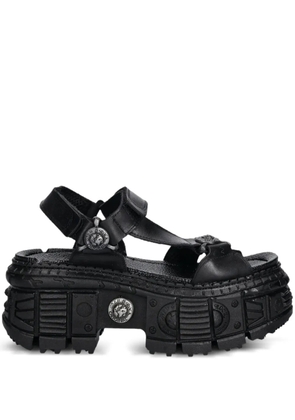 NEW ROCK M-BIOS130-C7 platform buckle sandals - Black
