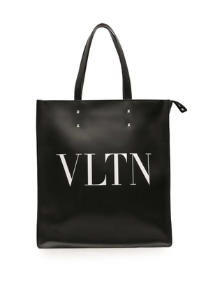Valentino Garavani Pre-Owned 2010-2025 Leather Rockstud VLTN tote bag - Black