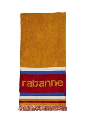 Rabanne striped beach towel - Orange