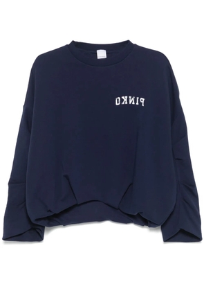 PINKO logo-print sweatshirt - Blue