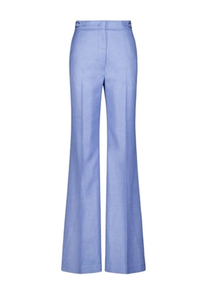 Gabriela Hearst high-waist flared trousers - Blue